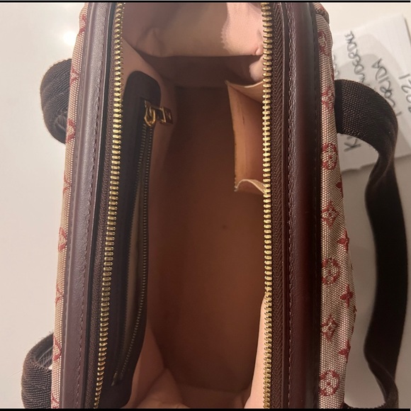 2006 Louis Vuitton burgundy logo bag. Used condition.
